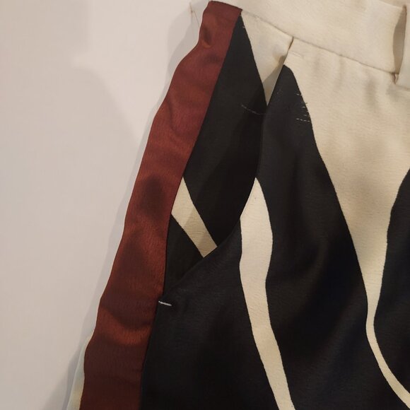 Zara High Waist Printed Wide Leg Pants Size XS NWOT - Picture 9 of 13